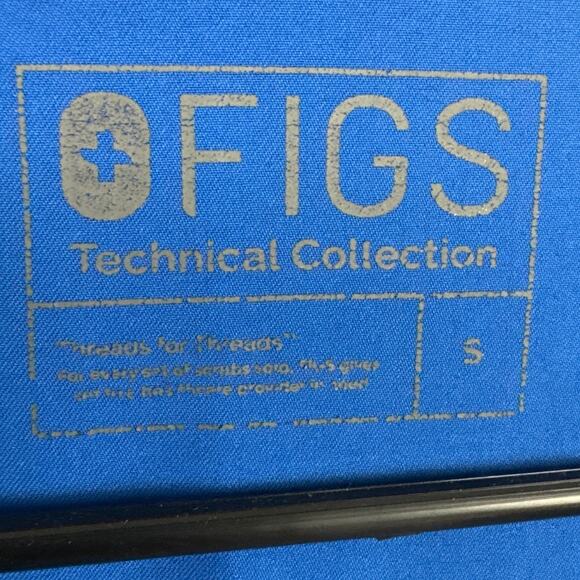 Figs Catarina One Pocket Scrub Top Royal Blue Size Small (FLAW) Healthcare - Picture 6 of 8